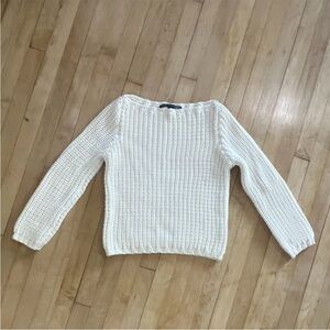 Ralph Lauren Classic White Knit Sweater